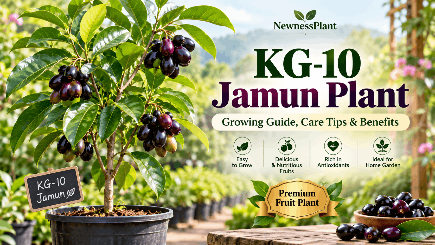 KG-10 Jamun Plant Growing and Care Guide