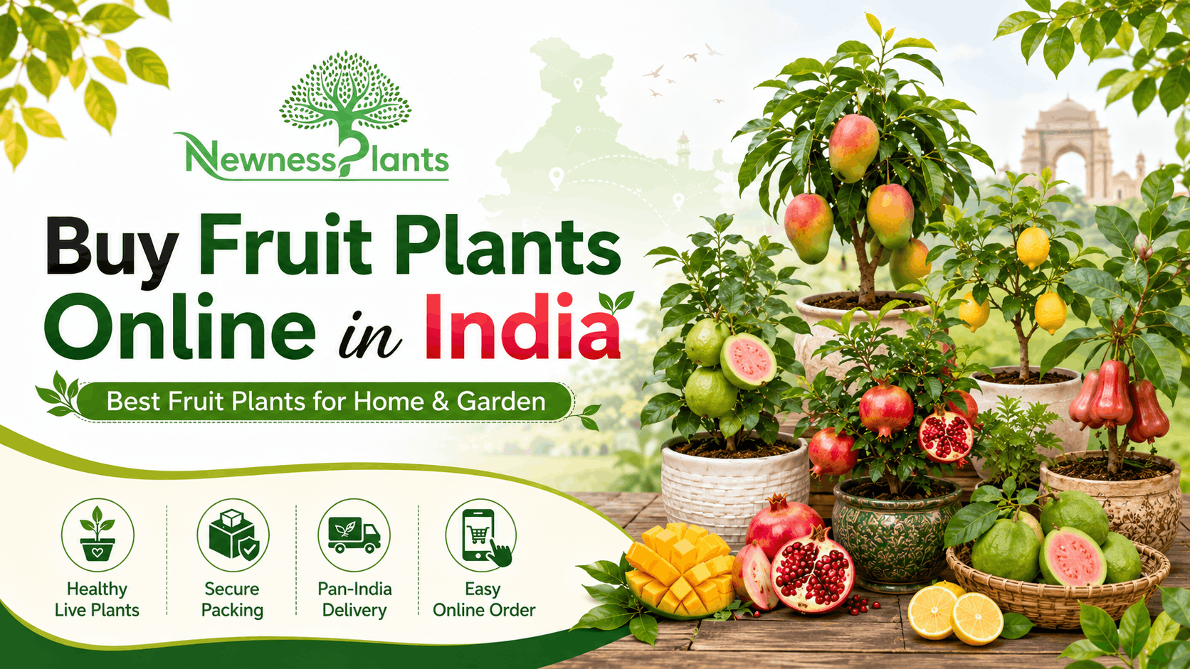 Buy Fruit Plants Online in India from NewnessPlant